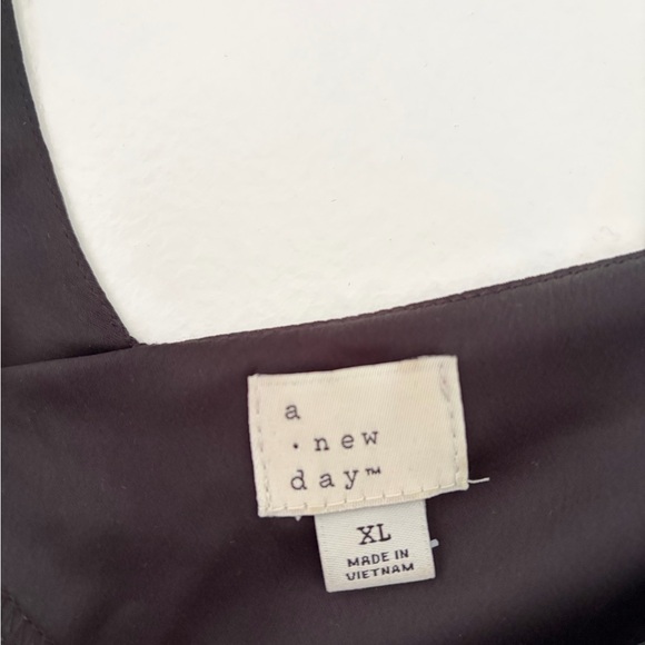 a new day Black V-Neck Slip Top - Picture 4 of 4